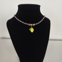 Collar Cordón Limón Dorado