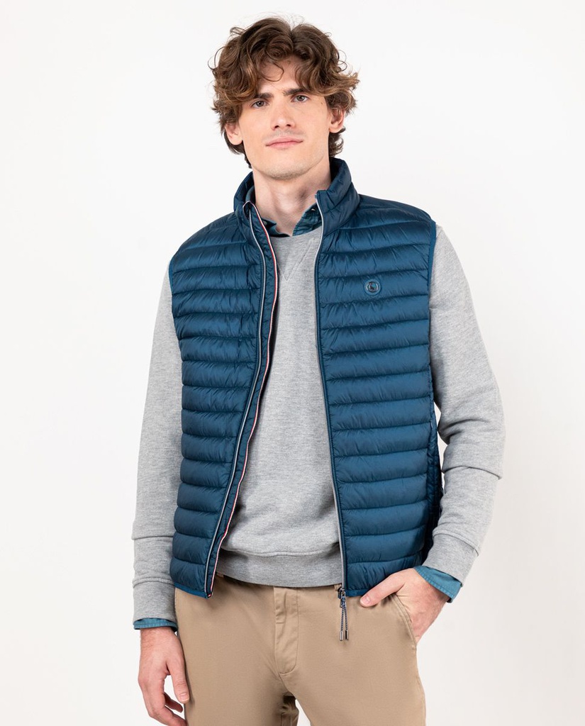 Chaleco Acolchado Básico Azul - El Ganso