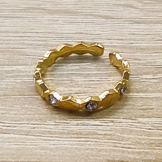 Anillo Bee Circonitas Dorado