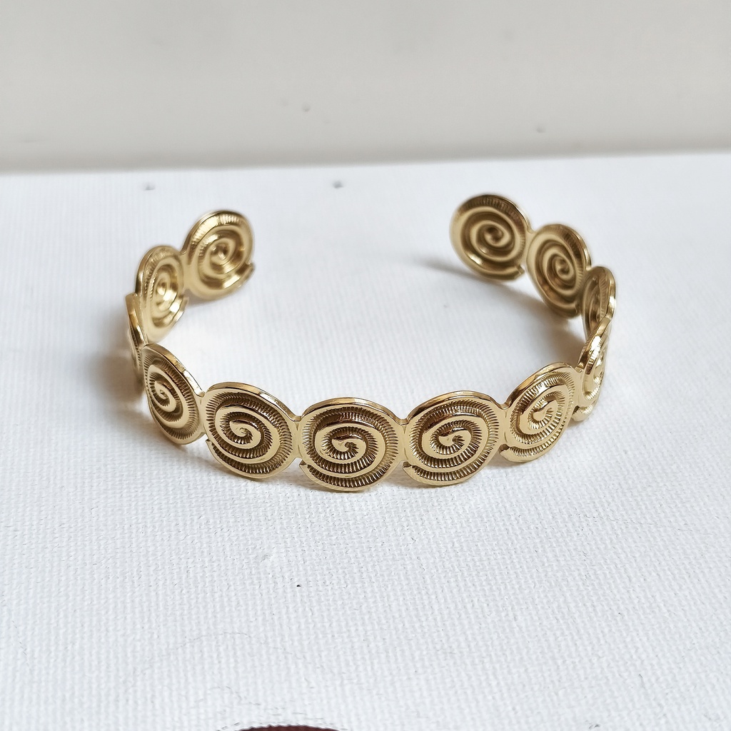 Brazalete Spirals (Dorado)