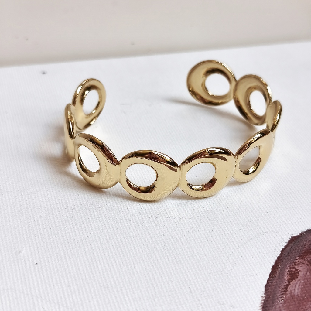 Brazalete Circles (Dorado)