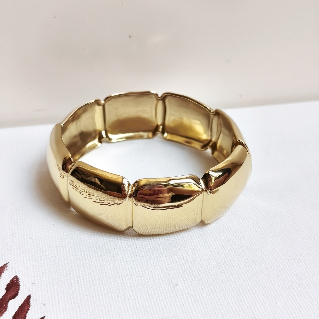 Brazalete Geo Closed (Dorado)