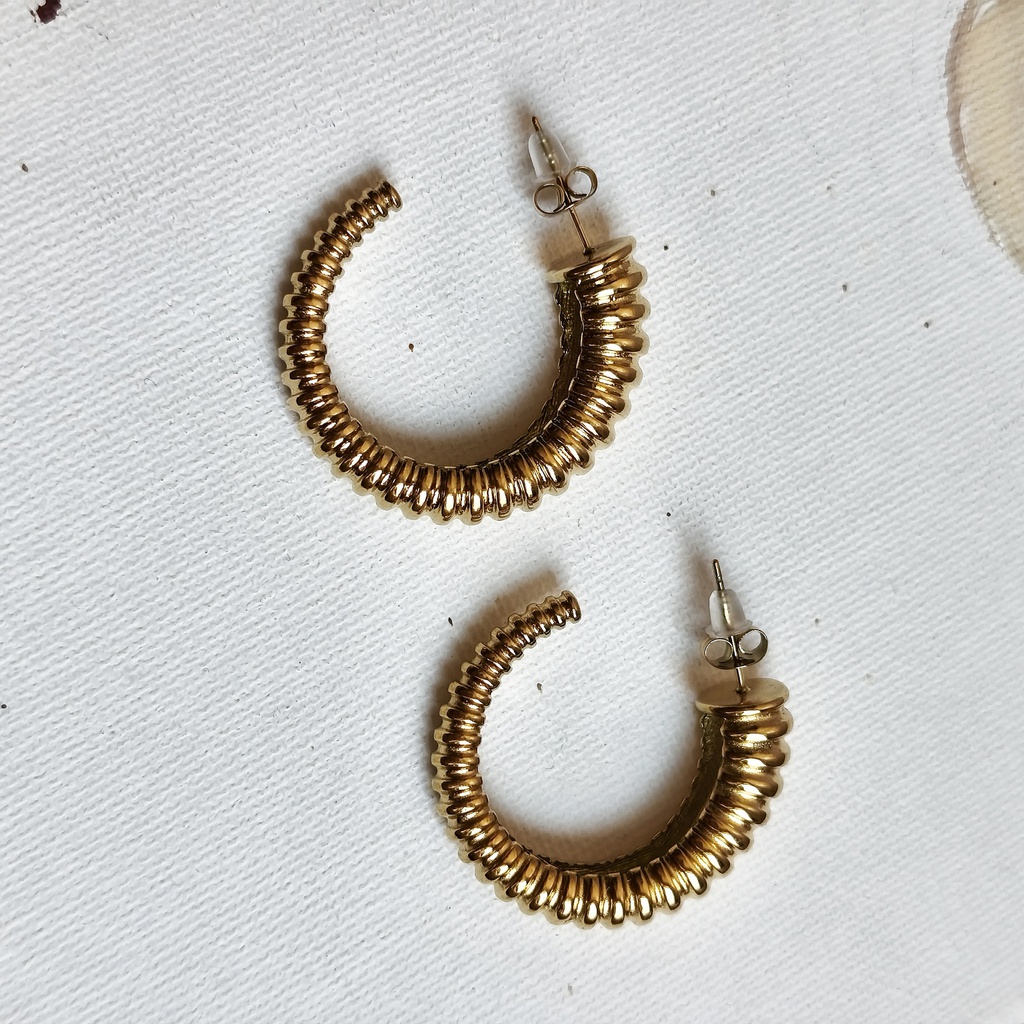 Semi Aro Gusano Dorado