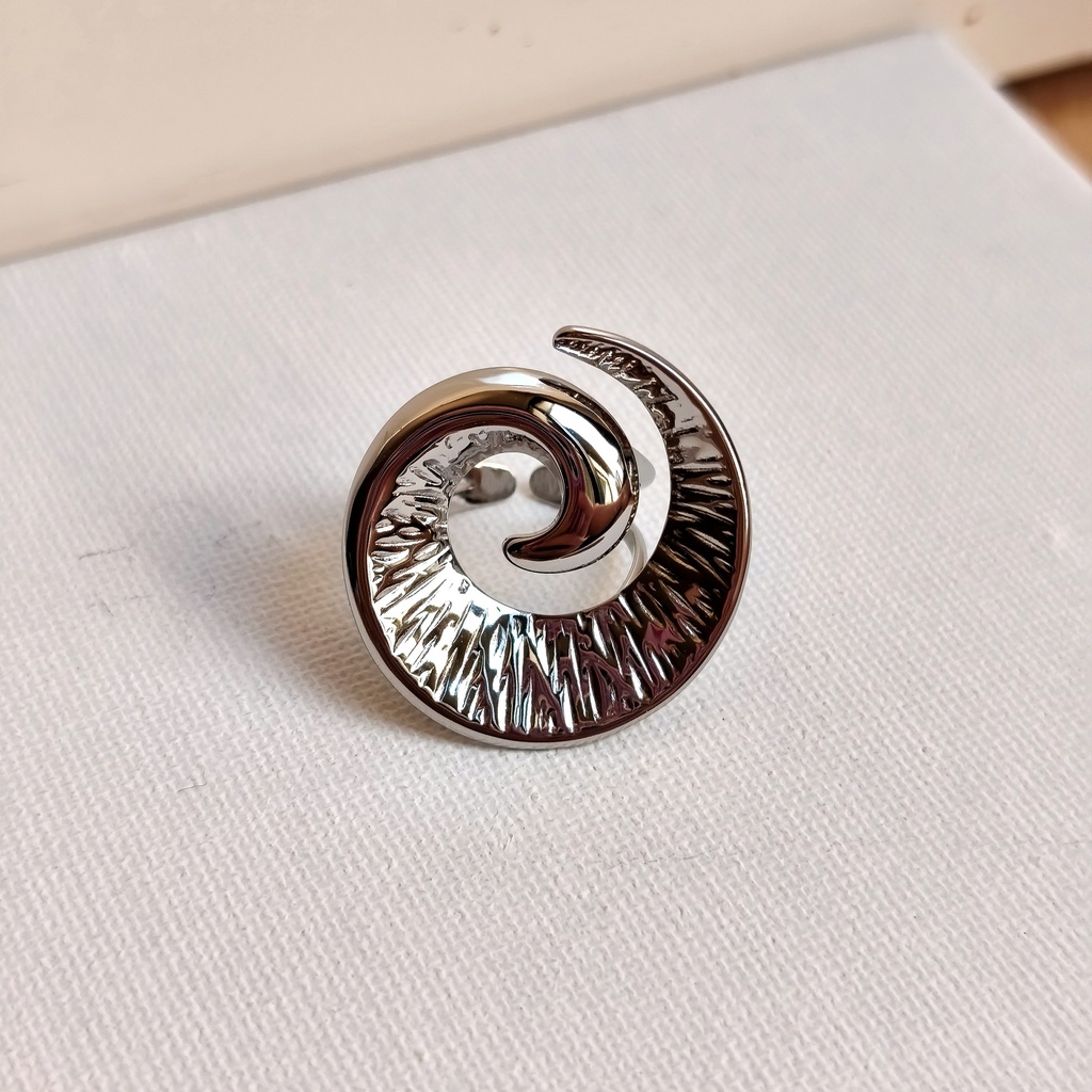 Anillo Maxi Snail (Plateado)