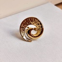 Anillo Grande Círculo Dorado