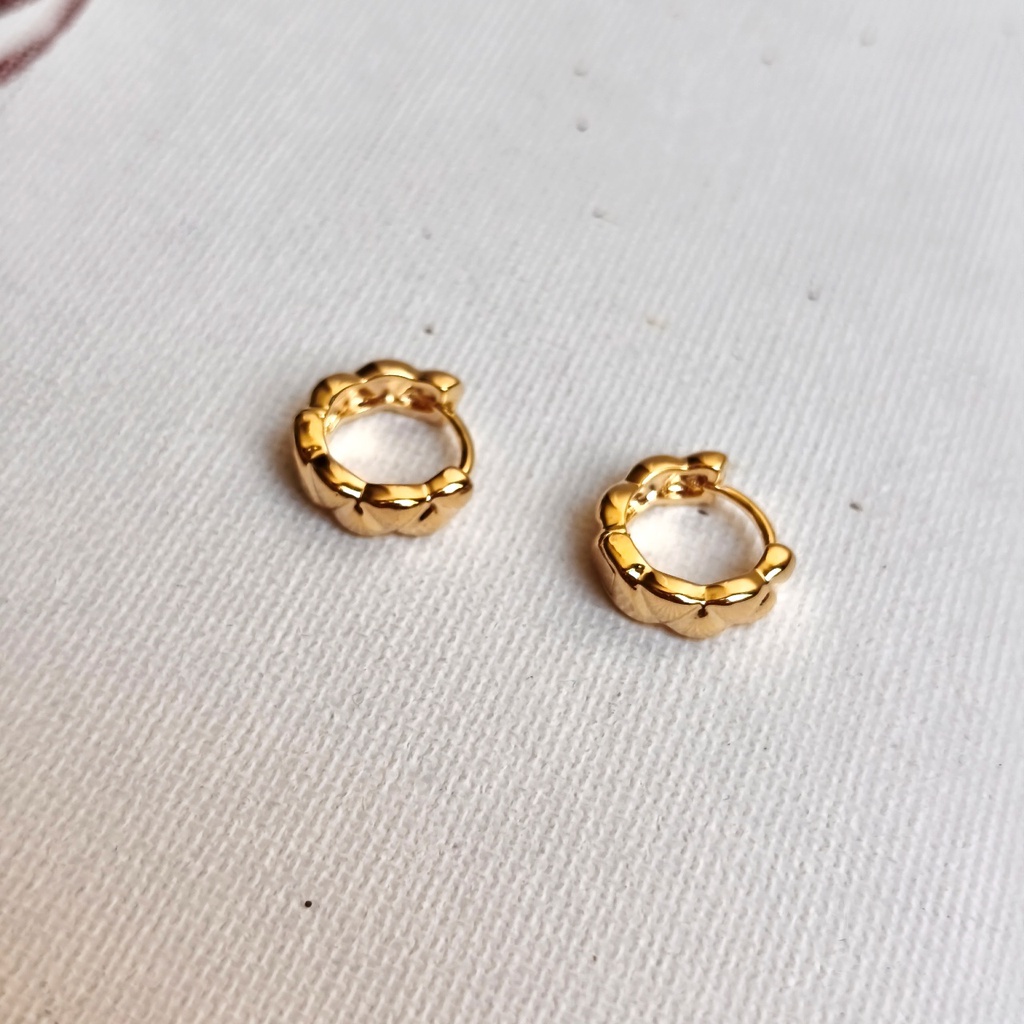 Aros Mini Geo Dorado