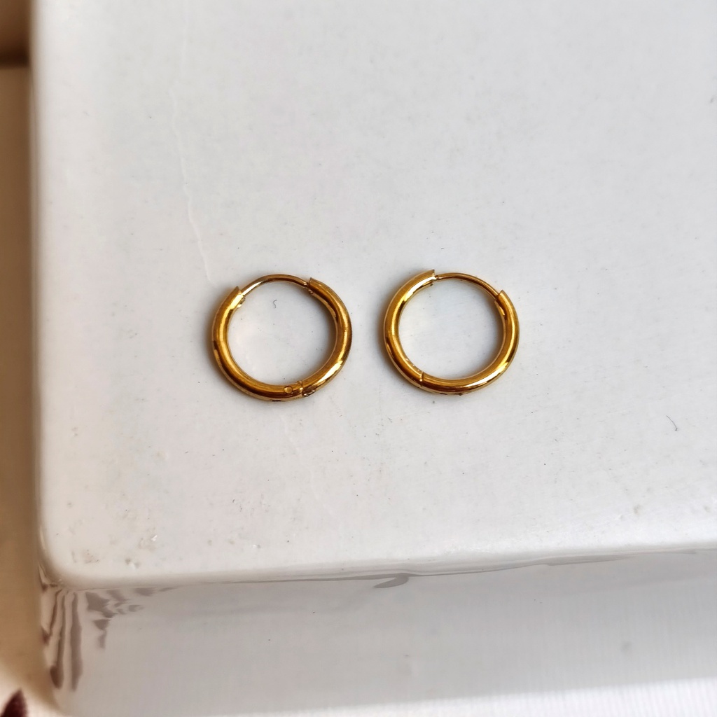Aros Básicos 2cm Dorado