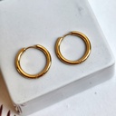 Aros Básicos Grueso 2,5cm Dorado