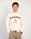 Sudadera Crew-Neck Retro Cloud White - Harper &amp; Neyer