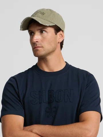 Camiseta Silbon Patch Tono Azul Marino - Silbon