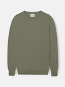 Jersey cuello redondo verde gris - Silbon