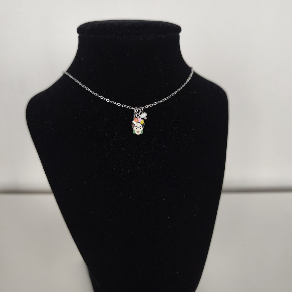 Collar Frida Esmaltado (Plateado)