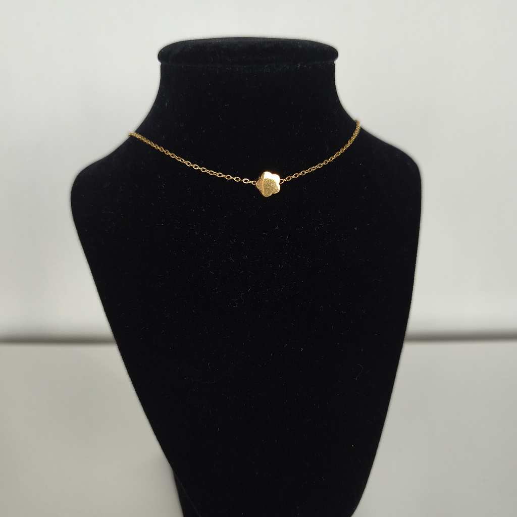 Collar Flor Intercalada (Dorado)