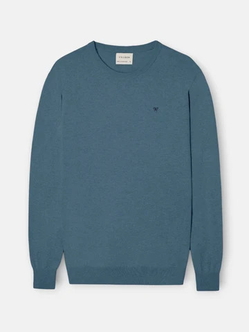 Jersey Cuello Redondo Azul Gris - Silbon