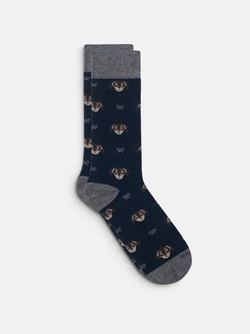 Calcetín Dog Raquetas Gris - Silbon