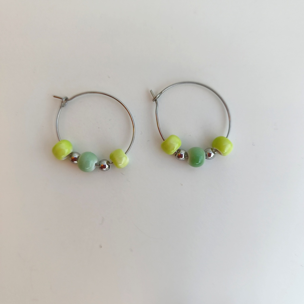 Pendientes Cerámica Mallorca (Dorado)