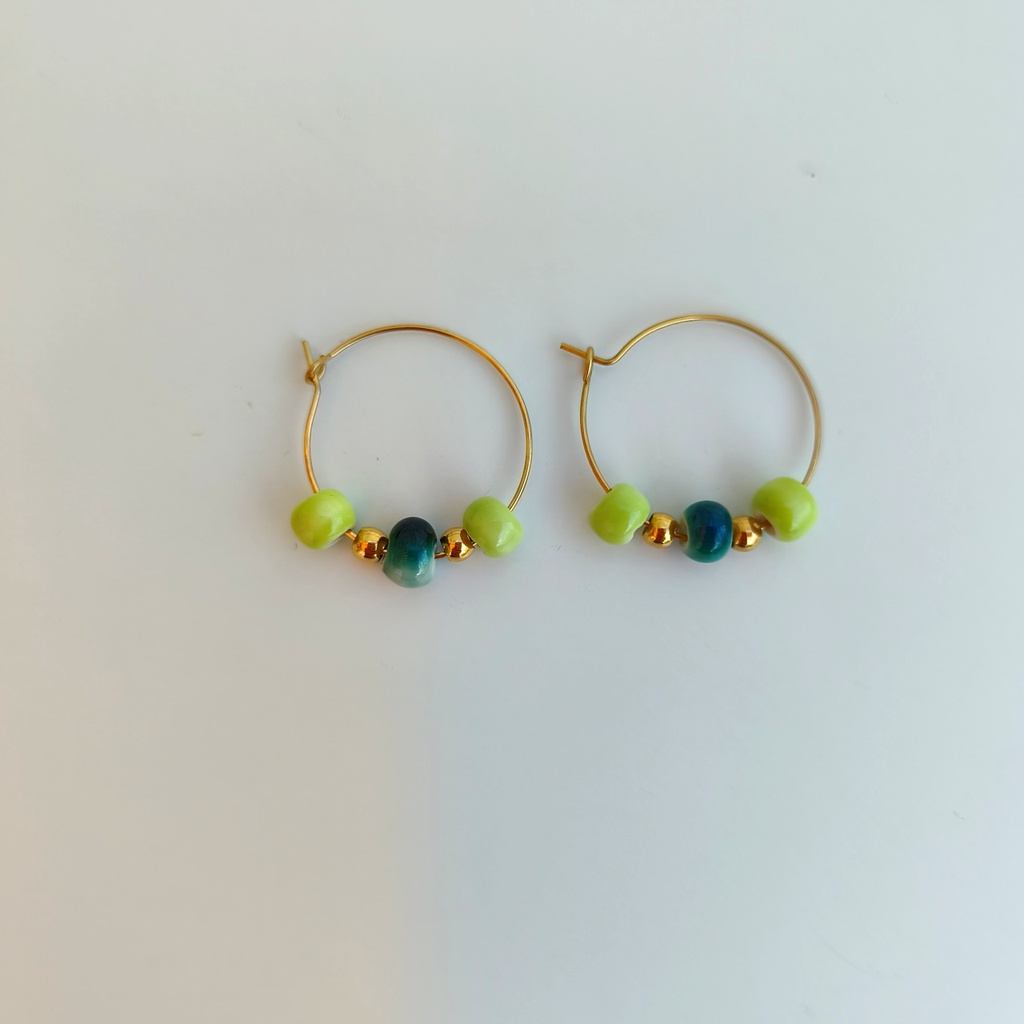 Pendientes Cerámica Amalfi (Dorado)