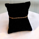 Pulsera Macramé Piedras Marrón (Dorado)