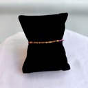 Pulsera Macramé Piedras Morado (Dorado)