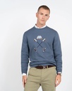 Sudadera Crew-Neck Heritage Blue Tide -  Harper &amp; Neyer