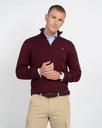 Jersey Zipper Rich Burgundy - Harper &amp; Neyer