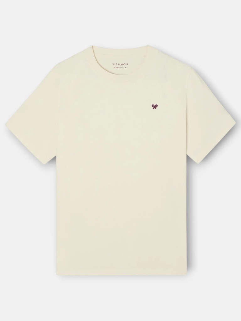 Camiseta Silbon Outfits Crema - Silbon