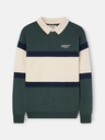 Sudadera Cuello Polo Silbon Club Verde Oscuro - Silbon