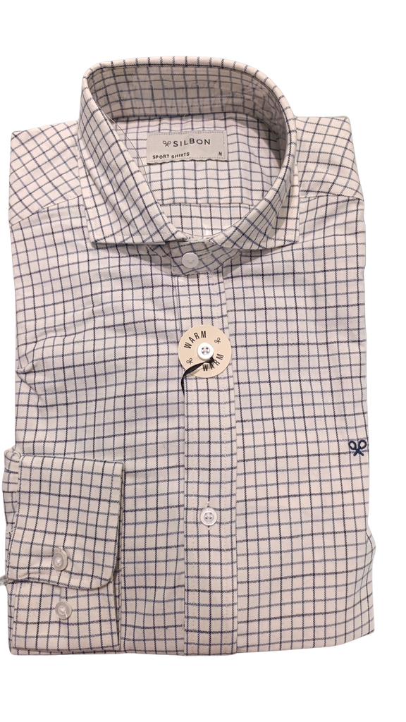 Camisa Sport Warm Cuadros Azules - Silbon