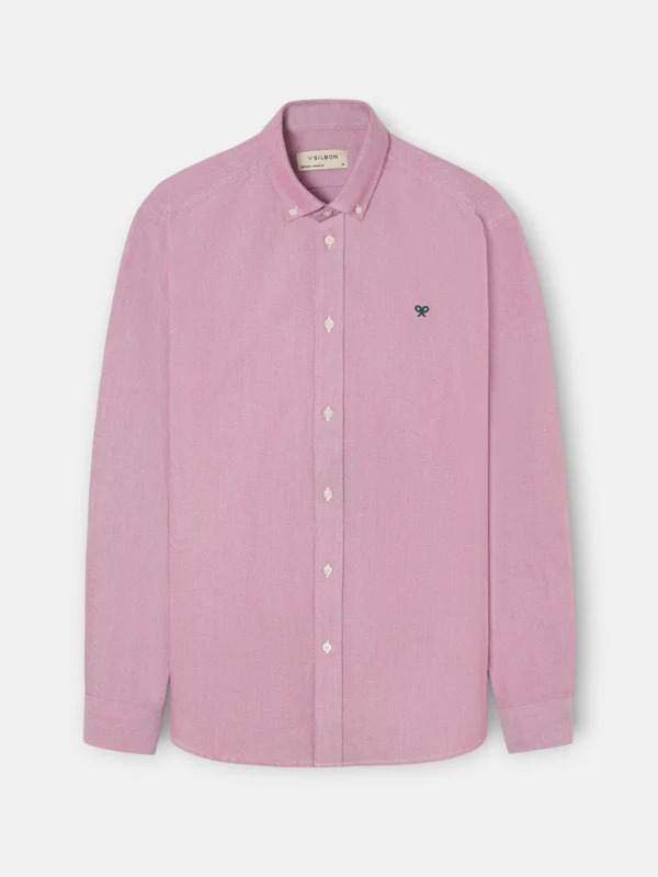 Camisa Sport Oxford Burdeos - Silbon