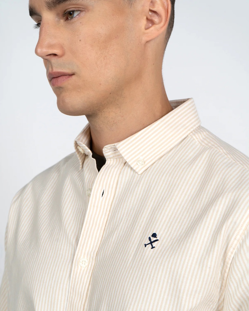 Camisa Rayas Mediterráneo Golden Sand - Harper &amp; Neyer