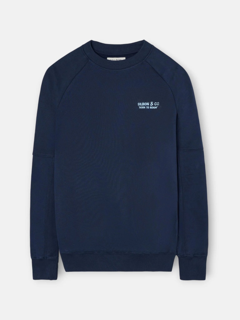 Sudadera Ranglan Free Nomad Azul Marinio - Silbon