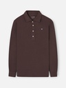 Polo Manga Larga Burdeos - Silbon