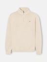 Jersey Media Cremallera Beige - Silbon