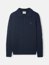 Jersey Cuello Polo Ochos Azul Marino - Silbon