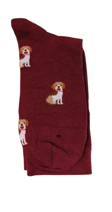 Calcetines Granate Perritos - Stroget