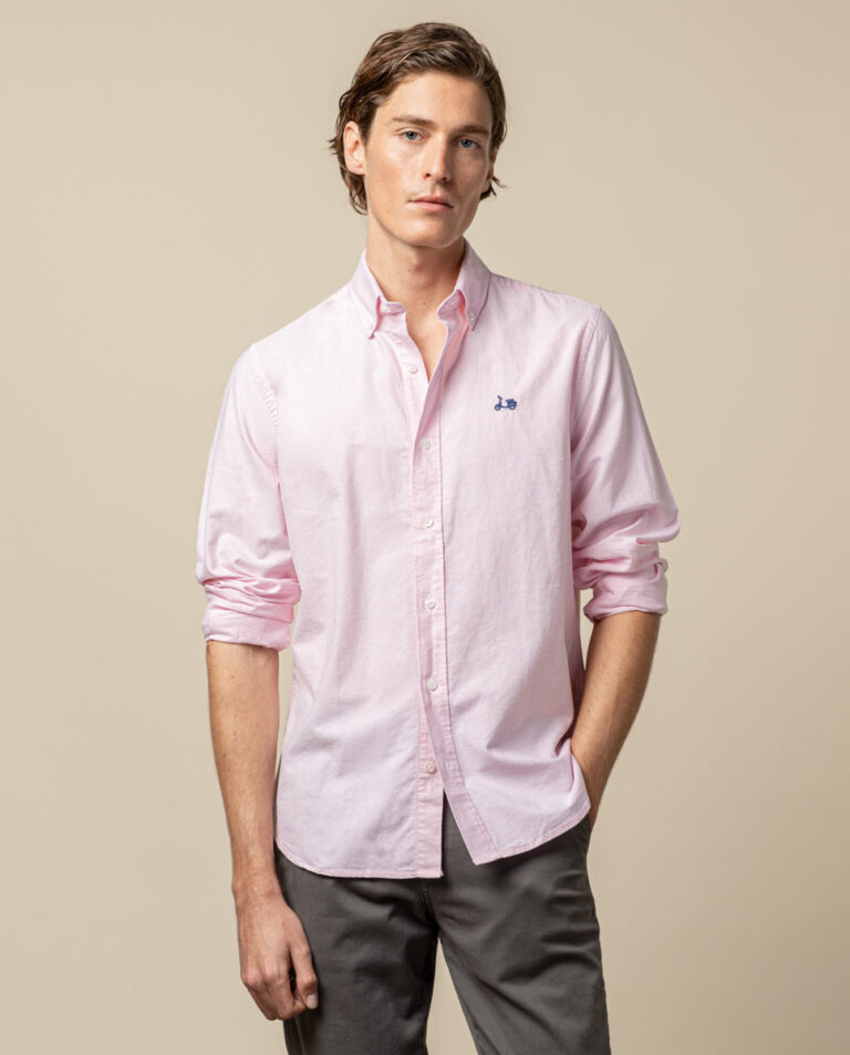 Camisa Oxford Regular Rosa - Scotta