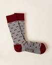 Calcetines Logo Gris y Granate - Scotta