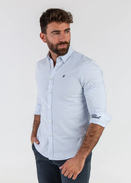 Camisa Raya Oxford Celeste - Williot