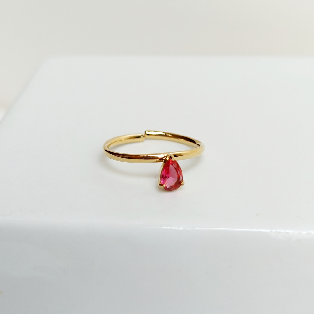Anillo Gota Frambuesa
