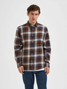 Camisa Robin Shirt Ls W Camp Marrón - Selected