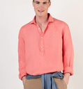 Camisa Lino Coral Popover - El Ganso