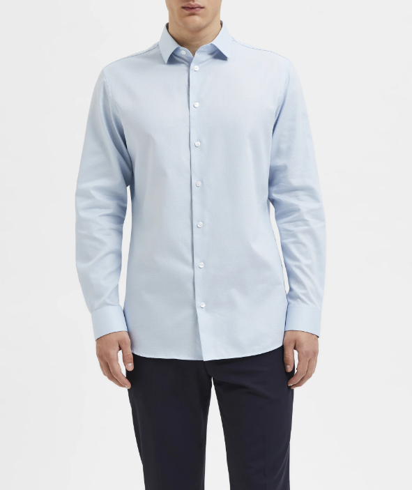 Camisa SLH SlimNathan Shirt NOOS Light Blue - Selected