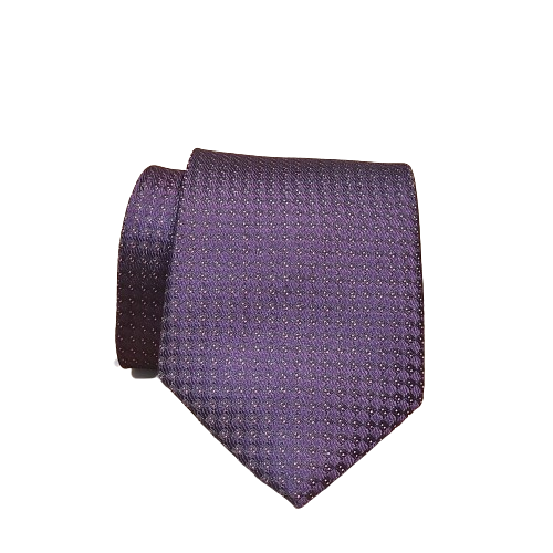 Corbata morada con motivos al tono