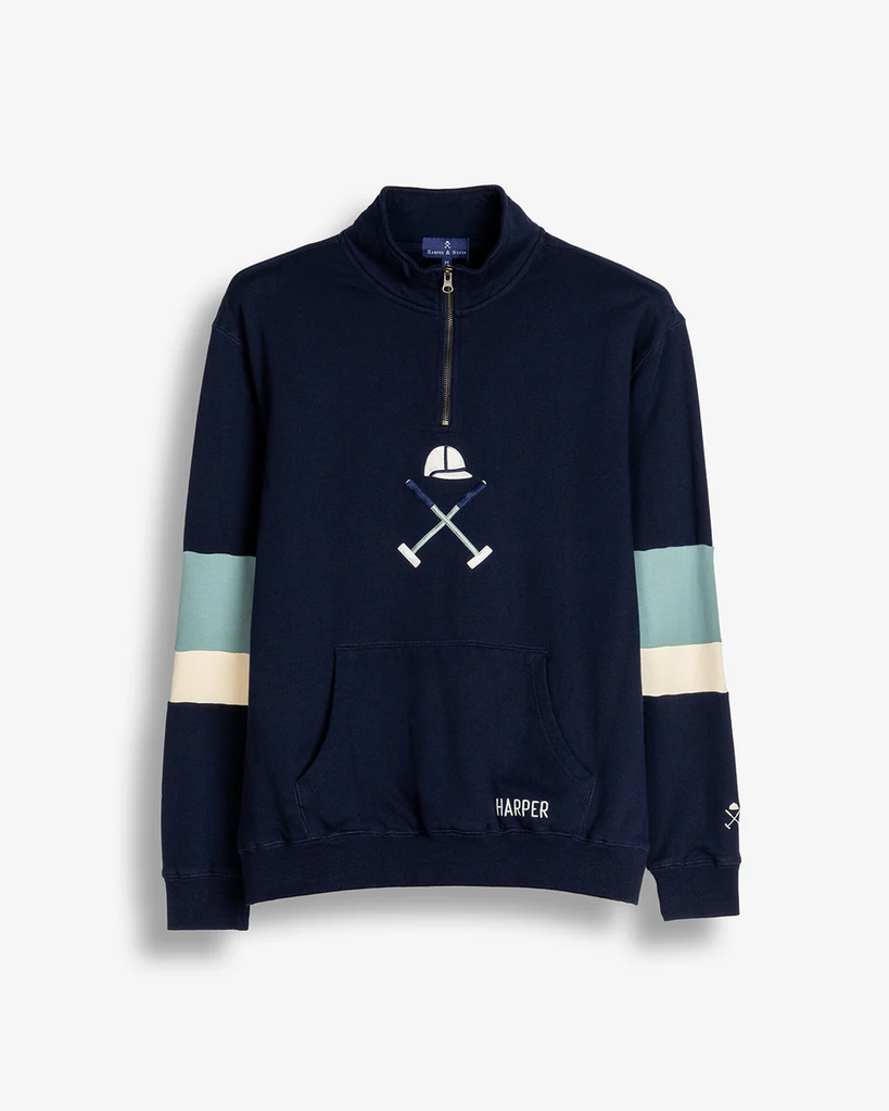 Sudadera Vespucci Marino y Celeste  - Harper &amp; Neyer