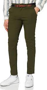 Pantalón Chino Verde (Deep Depths) Slim - Selected