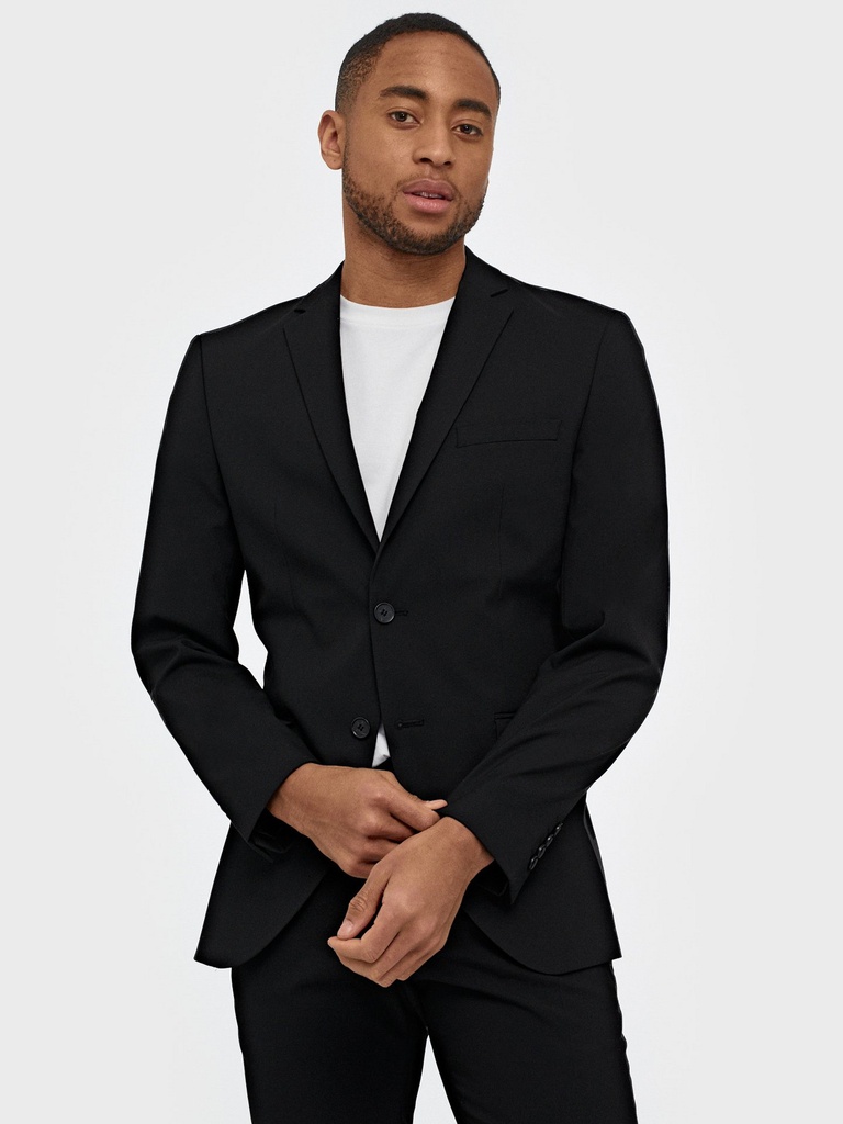 SlhSlim Mylologan Black Blazer B Noos - Americana Negra - Selected Homme