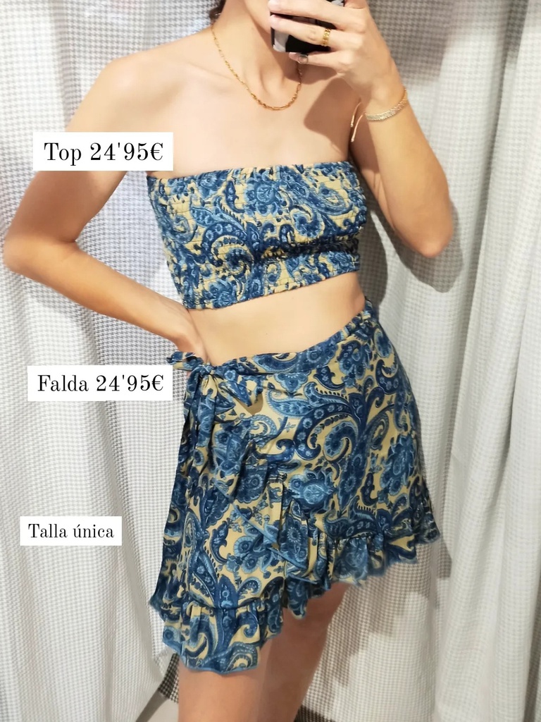 Conjunto top y falda Cashmere - 777 Designers