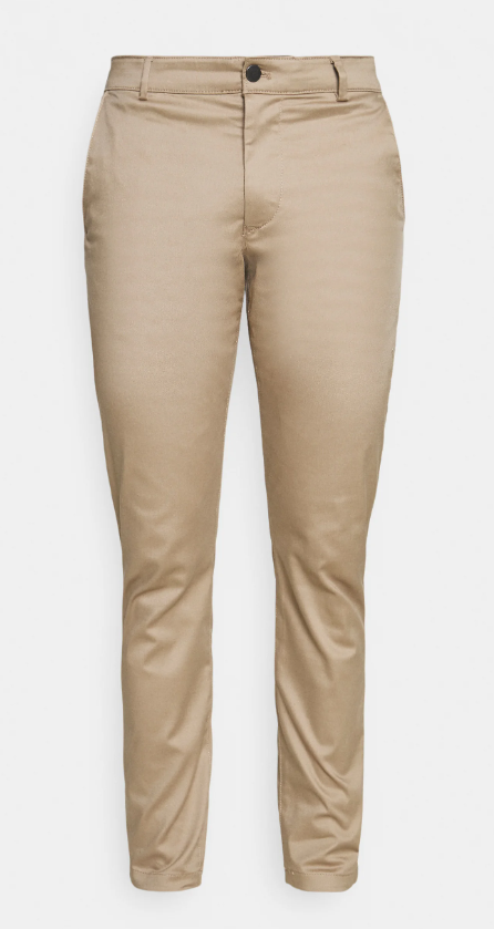 Pantalón Chino Camel (Chinchilla) Slim Fit - Selected