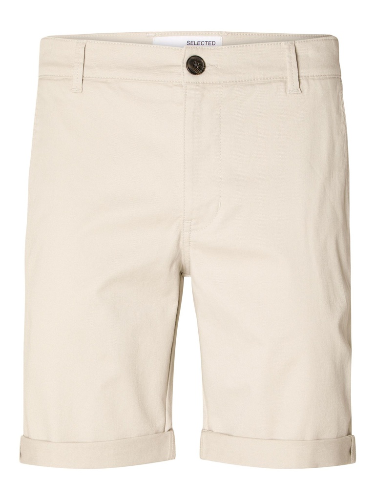 Bermuda Chinos Beige (Flex Shorts Moonstruck)- Selected