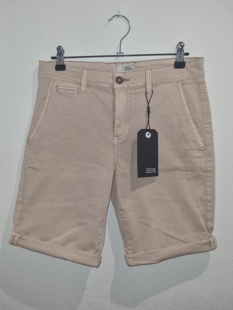 Bermuda Chino Taupe (Ron Zip) - Solid